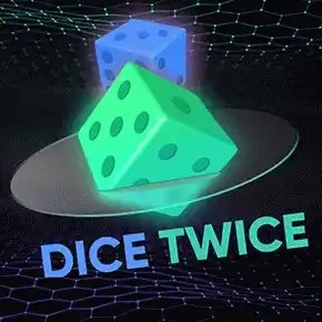 Dice Twice by Turbo Games, showcased at spinko24casino.com – game logo