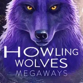 Howling Wolves Megaways slot visual from Booming Games available on spinko24casino.com