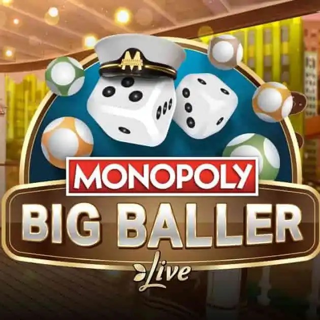MONOPOLY Big Baller online game logo by Evolution on spinko24casino.com